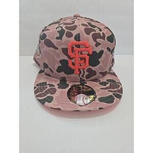 San Francisco Giants MLB NE World Series 2010 Duck Camo Fitted Hat - New 7 3/4